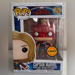 Funko Pop! Captain Marvel Bobble-Head - Red and Blue